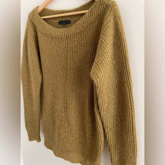 Alexander Wang Oversized Mohair Sweater, Mustard Yellow, XS - Picture 4 of 6